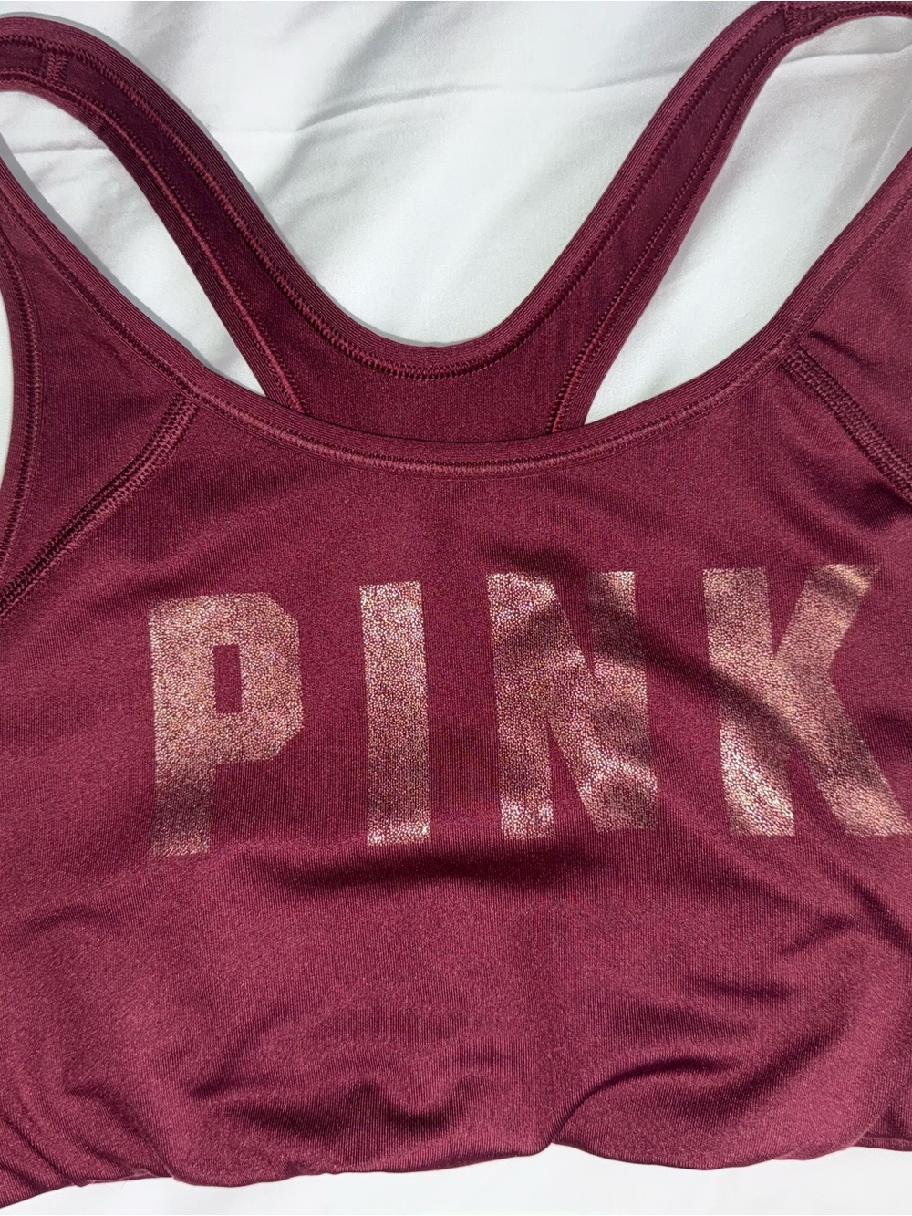 PINK Victoria's Secret Ultimate Racerback Sports Bra - Wine